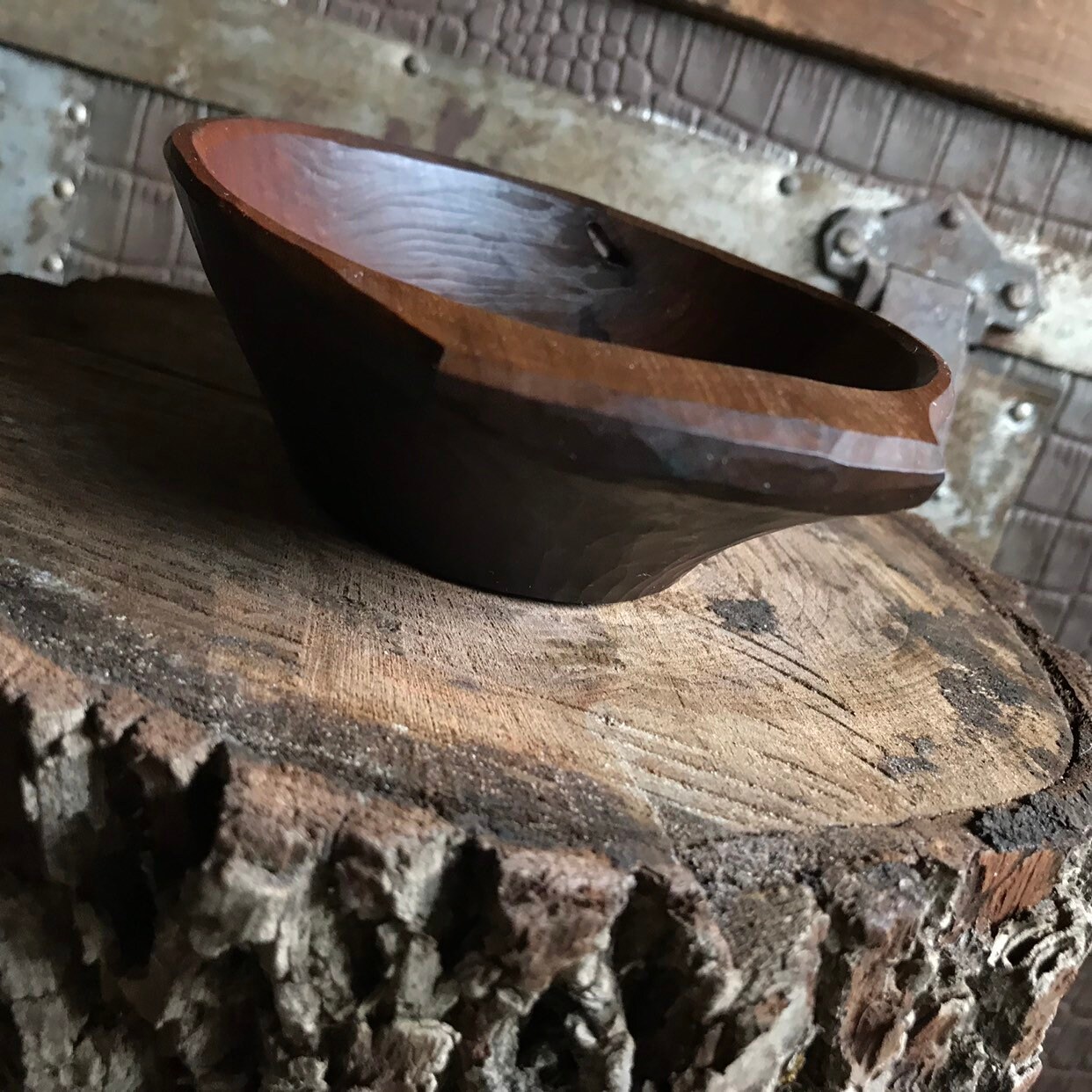 Reserved for Carle... Wooden bowl, handled bowl, bowl, hand carved bowl with hatchet, adze and knife
