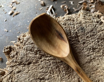 Cooking spoon, right handed, 12” wooden spoon