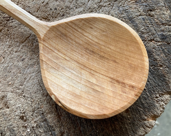 Featured listing image: Rice paddle, cooking spoon, wooden spoon, serving spoon, hand carved wooden spoon