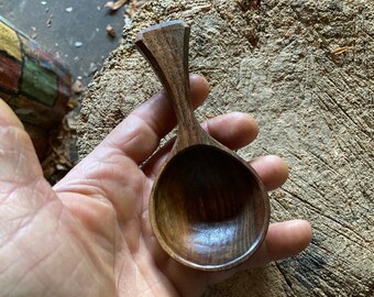 Coffee scoop, 2 tbs, hand carved by the large apprentice.