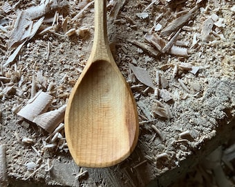 Cooking spoon, eating spoon, 9” camping spoon