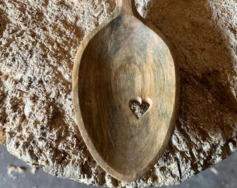 Cooking spoon, serving spoon, 11” wooden spoon