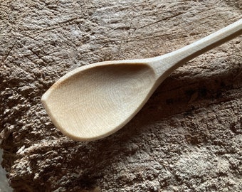 Baby spoon, 7” wooden spice spoon