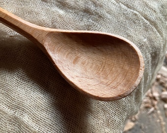 Cooking spoon, eating spoon, 9” camping spoon