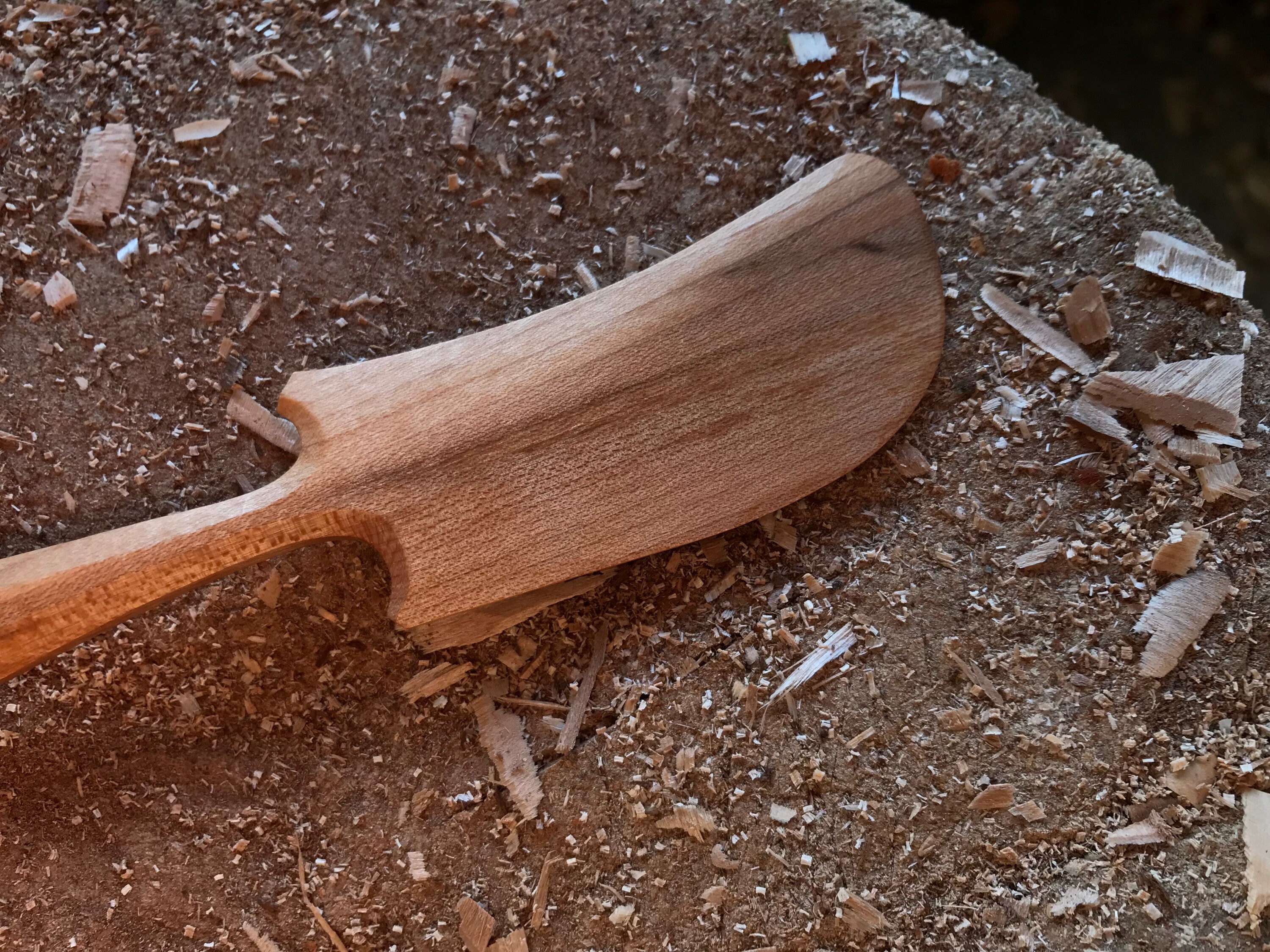 Butter spreader, butter knife, jam spreader, 7 long, hand carved.