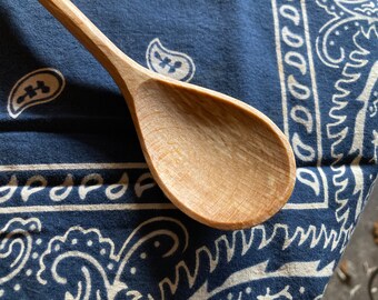 Dinner spoon, 8” wooden eating spoon