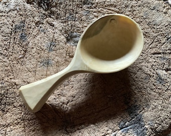 Coffee scoop, 2 tbs, hand carved by the large apprentice.