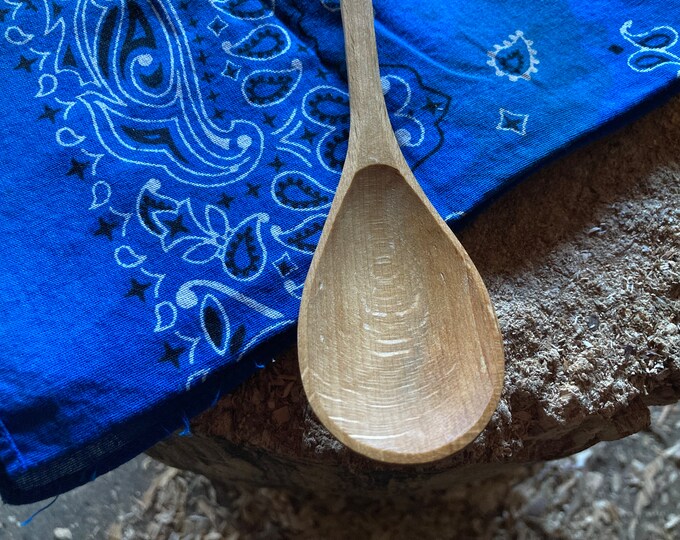Featured listing image: Cooking spoon, eating spoon, 9” camping spoon
