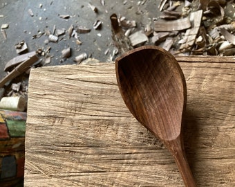 Cooking spoon, serving spoon, 12” left handed spoon