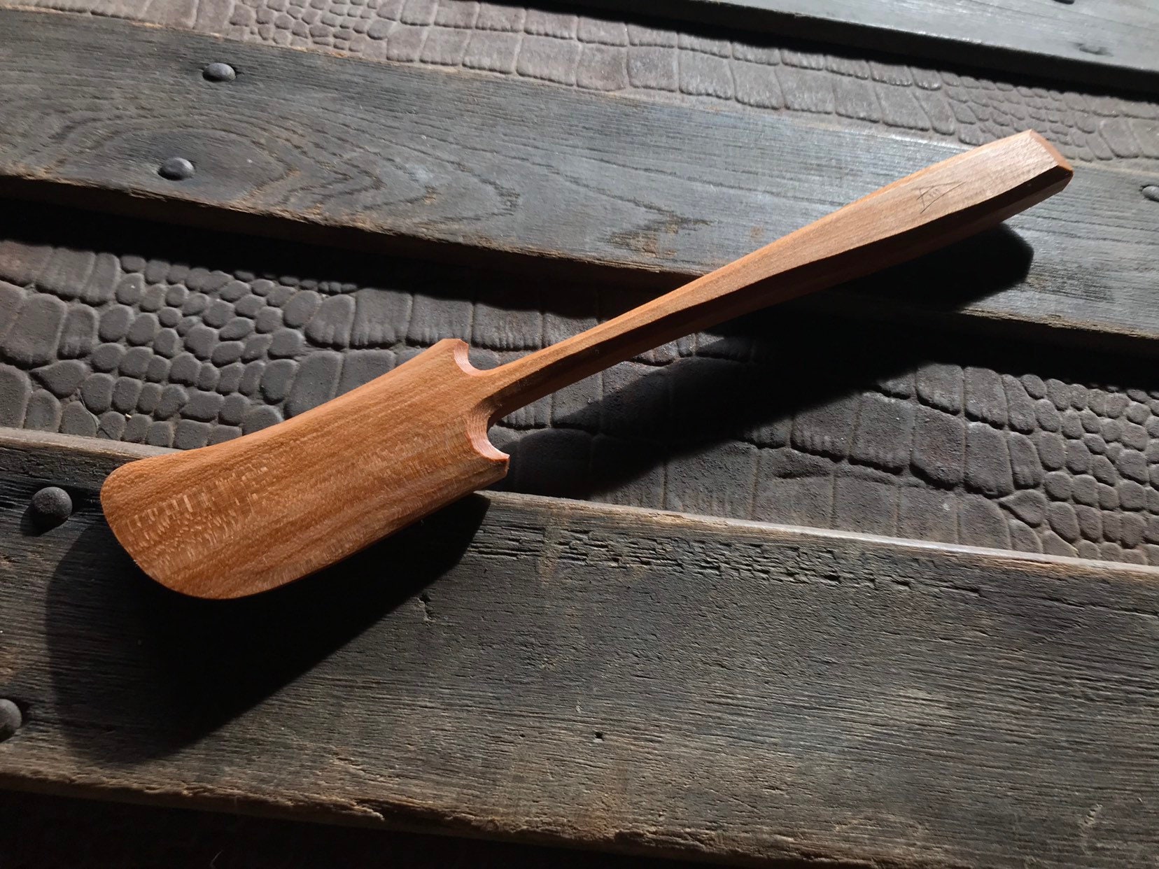 wooden spatula set with holder