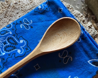Cooking spoon, eating spoon, 9” camping spoon