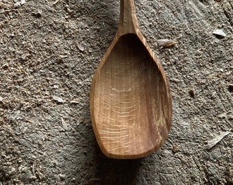 Dinner spoon, 8” wooden eating spoon