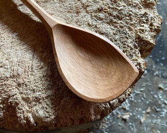 Cooking spoon, left handed, 11”  wooden spoon