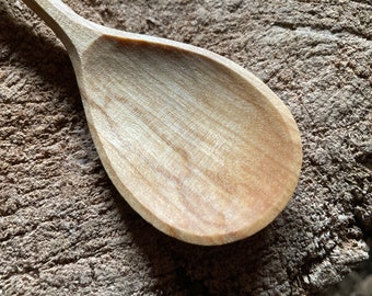 Eating spoon, dinner spoon, wooden spoon, serving spoon, hand carved wooden spoon