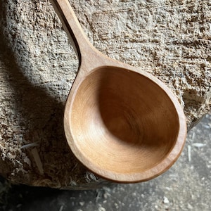 Serving spoon, cooking spoon, 11” wooden spoon