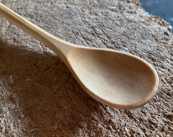 Dessert spoon, tea spoon, serving spoon, 8” wooden spoon