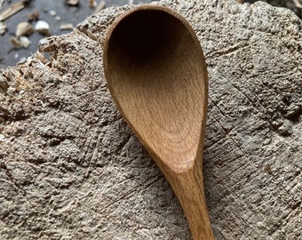 Cooking spoon, eating spoon, 9” camping spoon