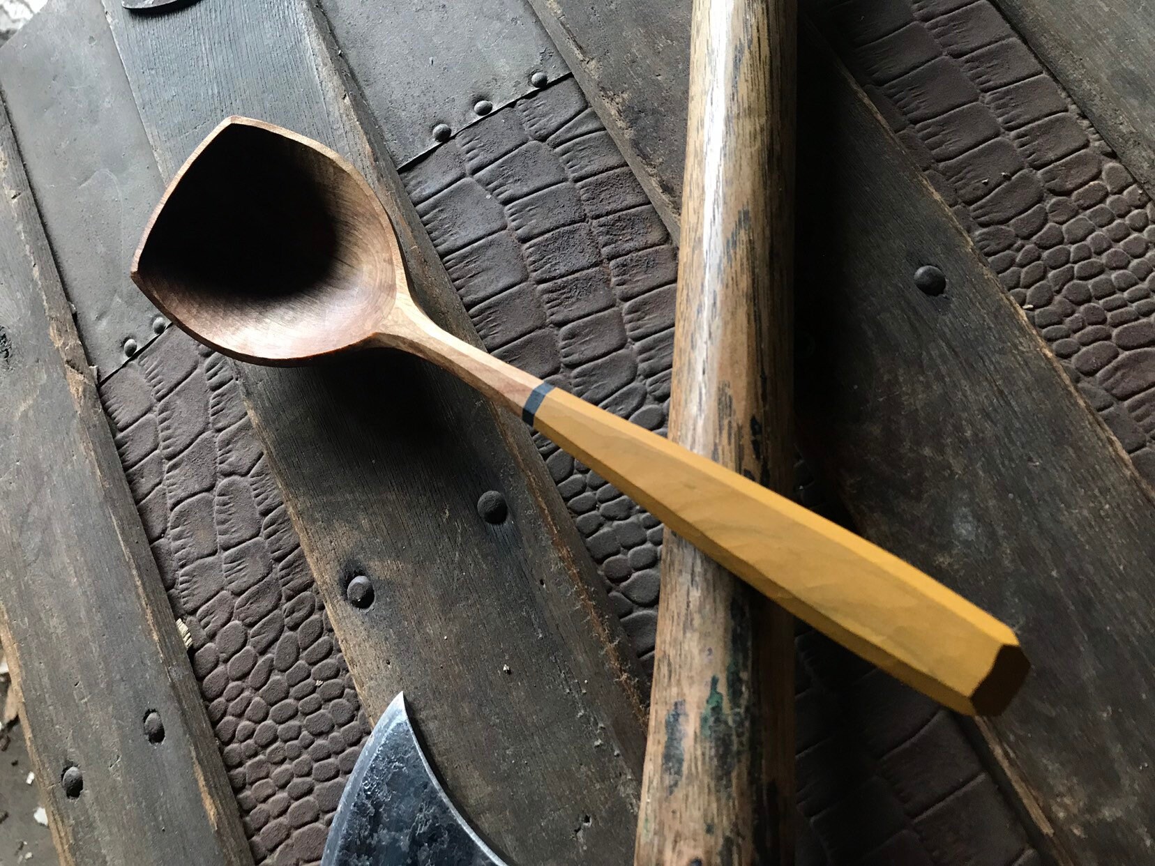 10 wooden ladle, serving ladle, wooden spoon, hand carved wooden spoon