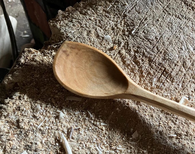 Featured listing image: Hand carved eating spoon