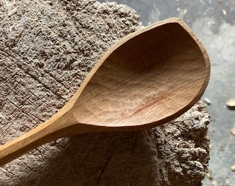 Cooking spoon, left handed, 11”  wooden spoon