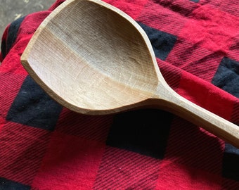 Serving spoon, cooking spoon, 10” wooden spoon