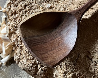 Serving spoon, cooking spoon, 10” wooden spoon