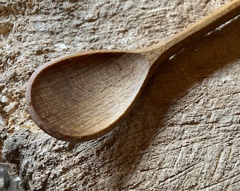 Eating spoon, serving spoon, 8” cooking spoon