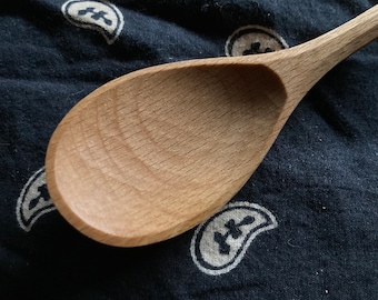 Cooking spoon, eating spoon, 9” camping spoon