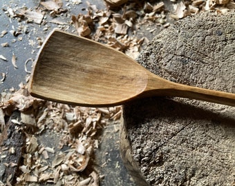 15 inch cooking spoon, serving spoon, hand carved by the large apprentice
