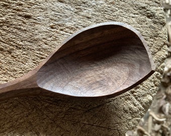 Cooking spoon, right handed, 12” wooden spoon