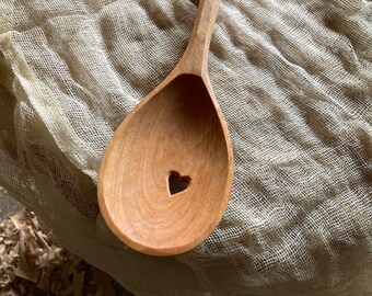 Cooking spoon, serving spoon, 11” wooden spoon