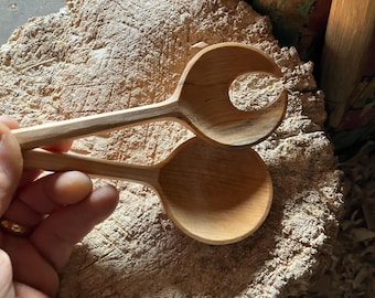 Salad spoons, serving spoons, 11” cooking spoons