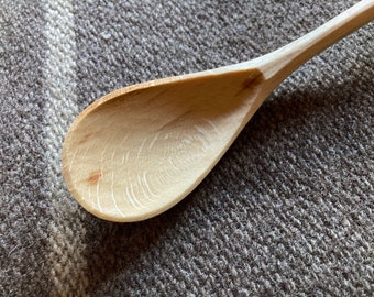 Dinner spoon, 8” wooden eating spoon