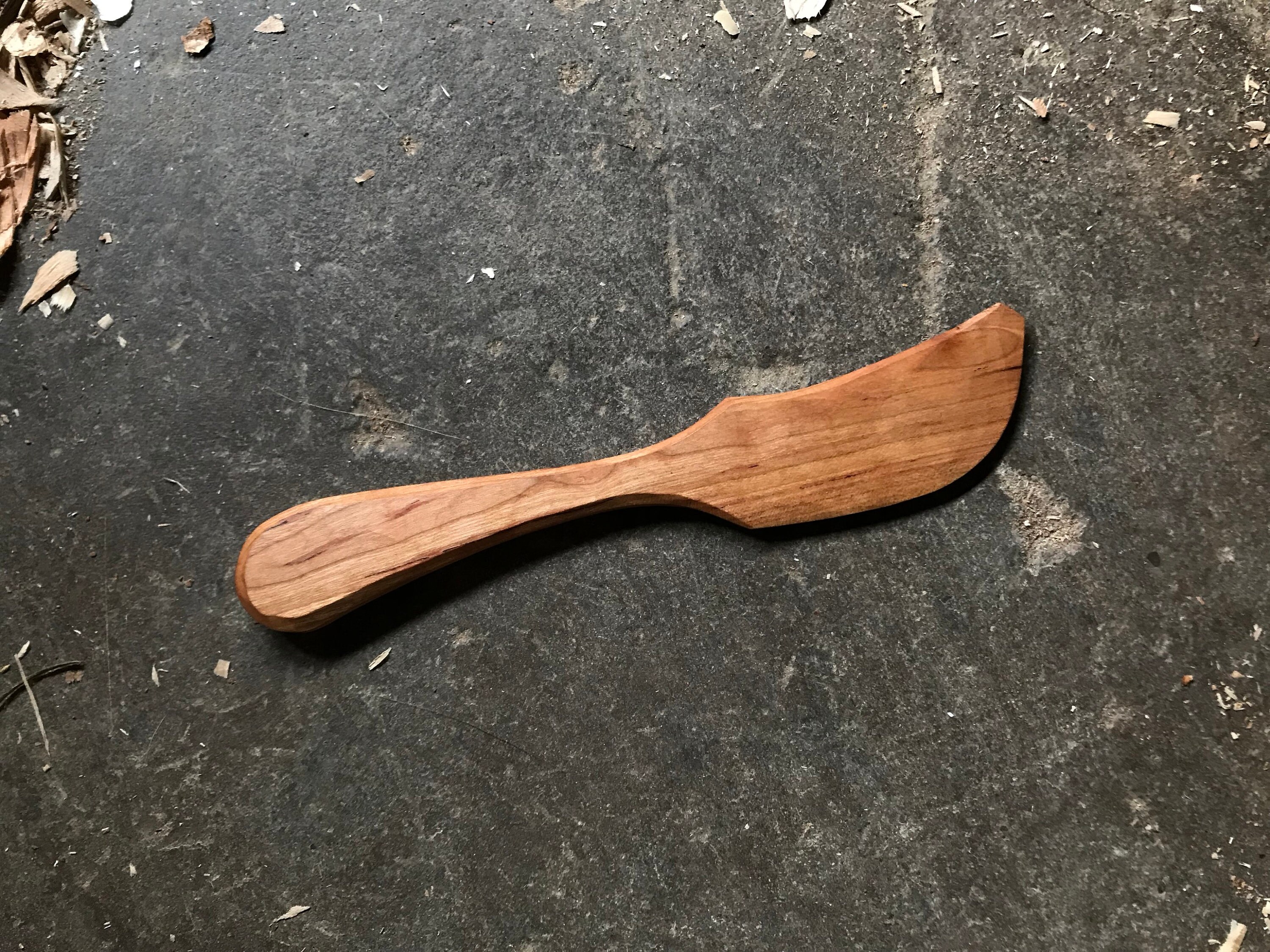 Butter spreader, butter knife, jam spreader, 7 long, hand carved.