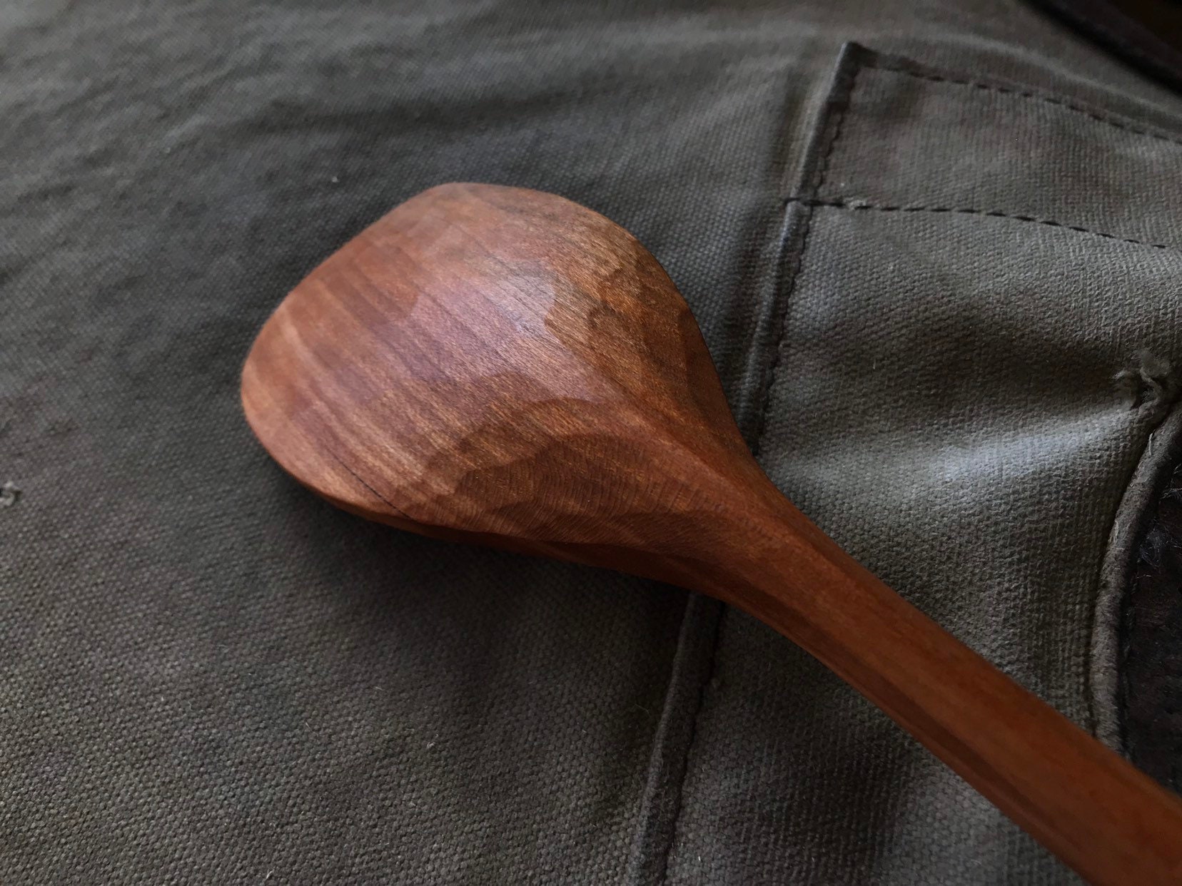 11cooking spoon, serving spoon, left handed, hand carved wooden spoon