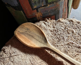 Cooking spoon, left handed, 11”  wooden spoon