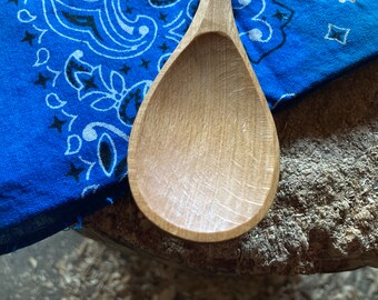 Cooking spoon, eating spoon, 9” camping spoon