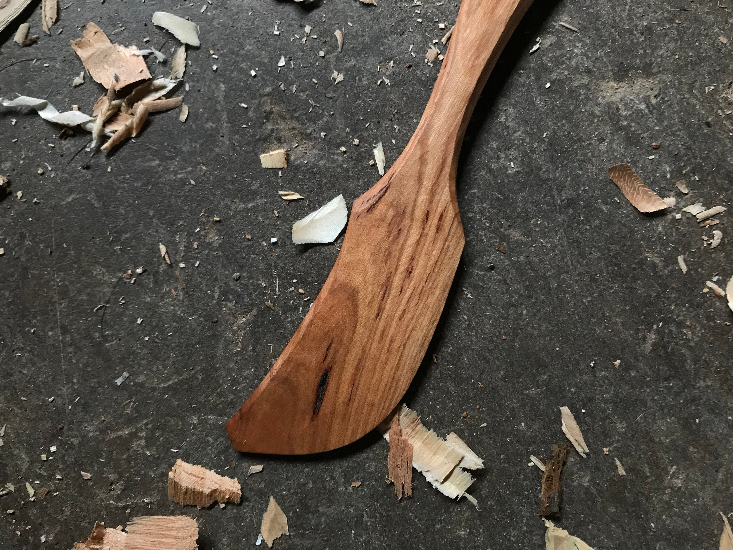 Butter spreader, butter knife, jam spreader, 7 long, hand carved.