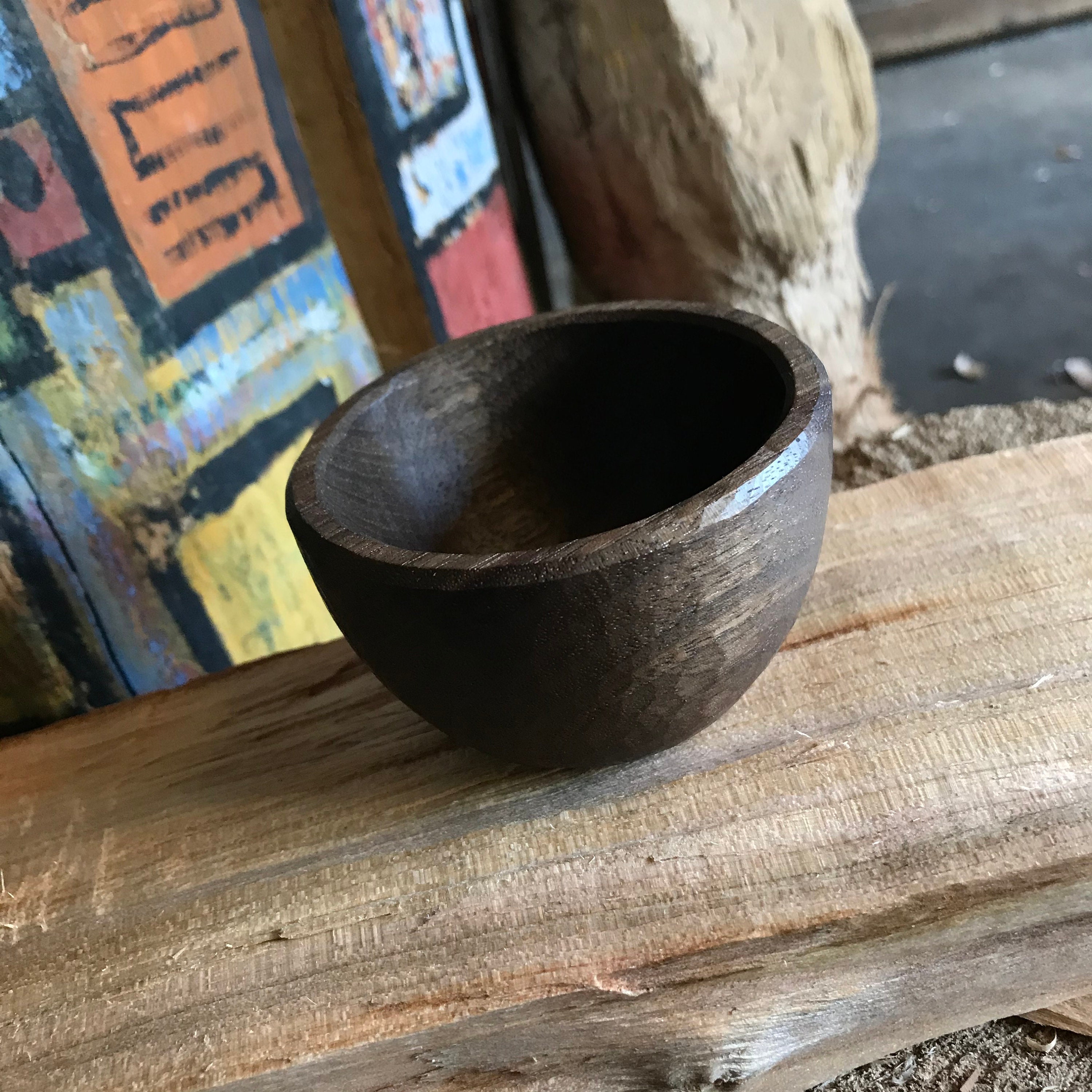 Small bowl, wooden bowl, hand carved wooden bowl