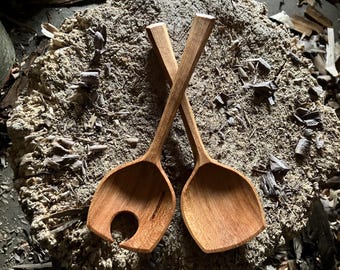 Salad spoons, serving spoons, 7” cooking spoons