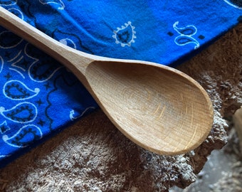 Cooking spoon, eating spoon, 9” camping spoon