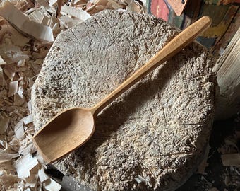 Cooking spoon, serving spoon, 12”  wooden spoon