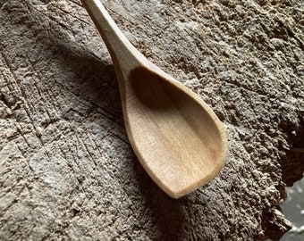 Baby spoon, tea spoon, 8” wooden jar spoon