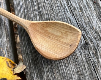 Cooking spoon, left handed, 10” wooden spoon