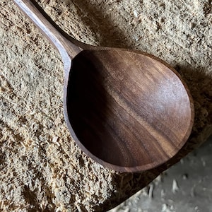 Serving spoon, cooking spoon, 10” wooden spoon