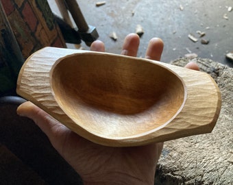 Small bowl, wooden bowl, hand carved wooden bowl