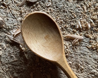 Baby spoon, 6” wooden spice spoon