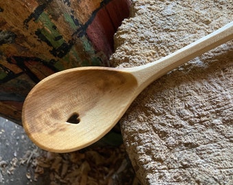 Cooking spoon, serving spoon, 12” wooden spoon