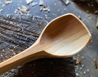 Serving spoon, cooking spoon, 12” wooden spoon