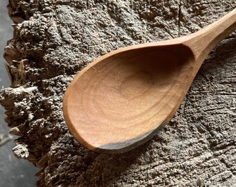 Cooking spoon, eating spoon, 9” camping spoon